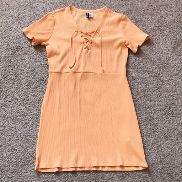 pale orange dress